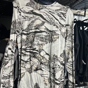 Proenza schouler black & white asian woodcut shirt - new with tags